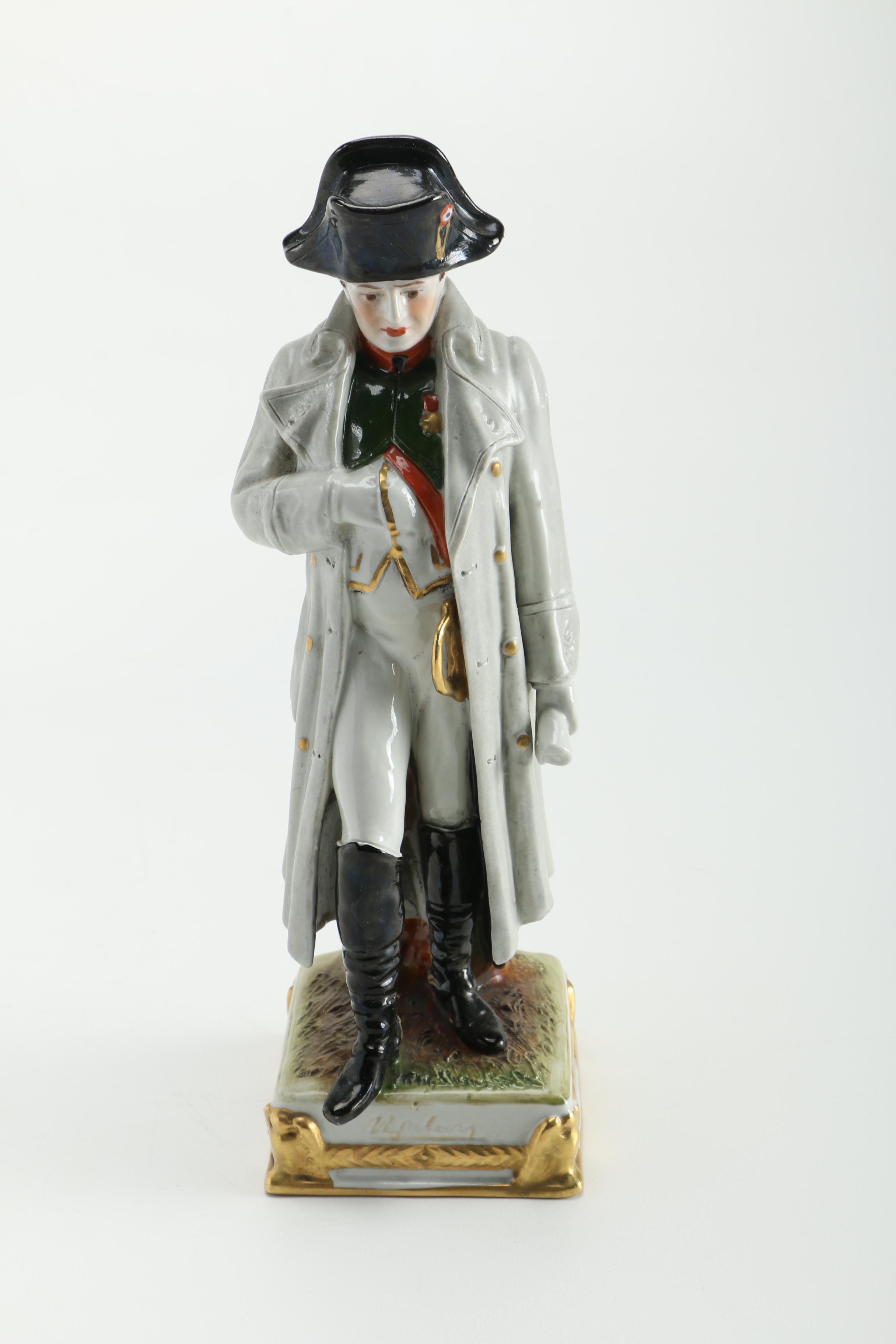 Porcelain Soldiers and Male Figurines Featuring Sitzendorf