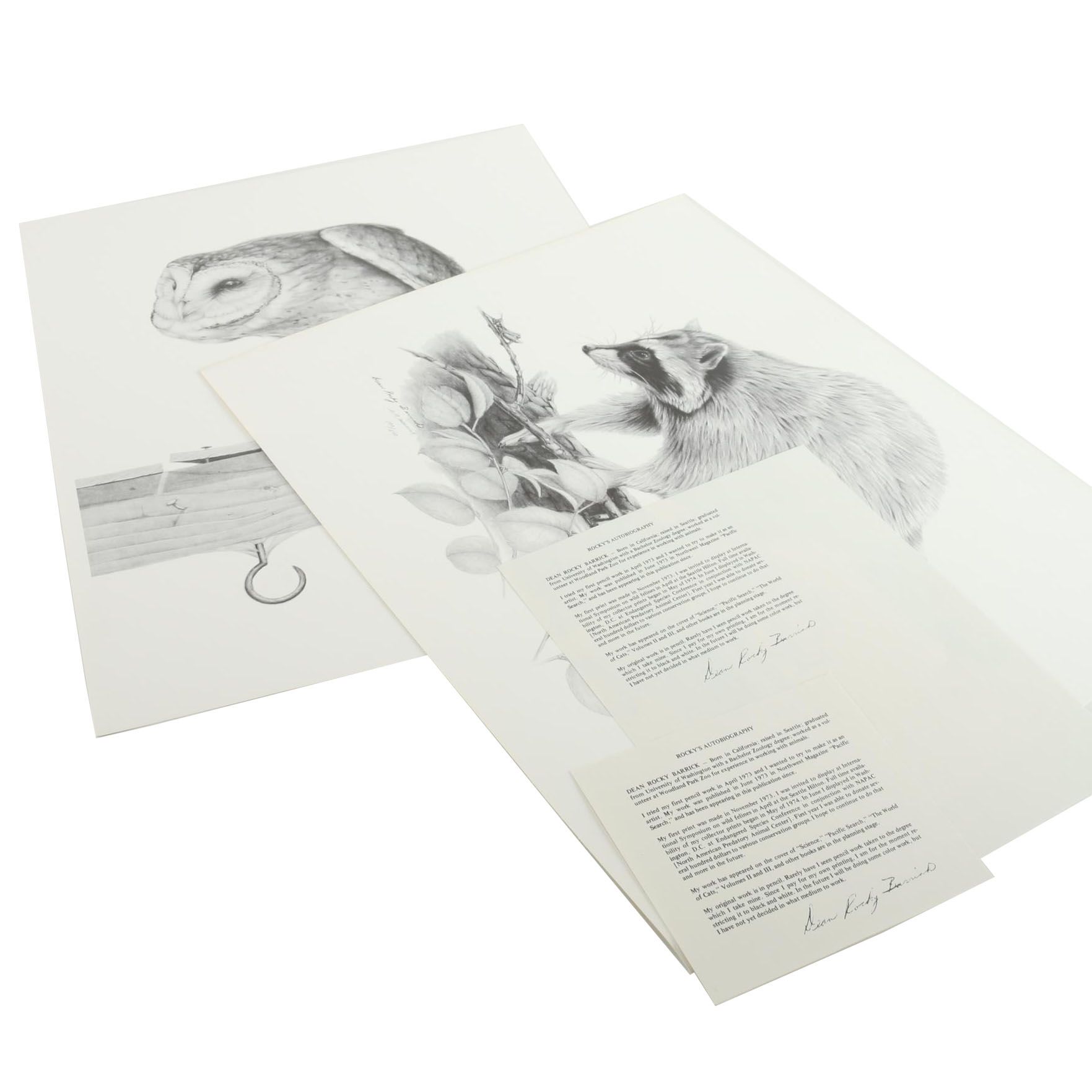 Dean Rocky Barrick Limited Edition Offset Lithographs