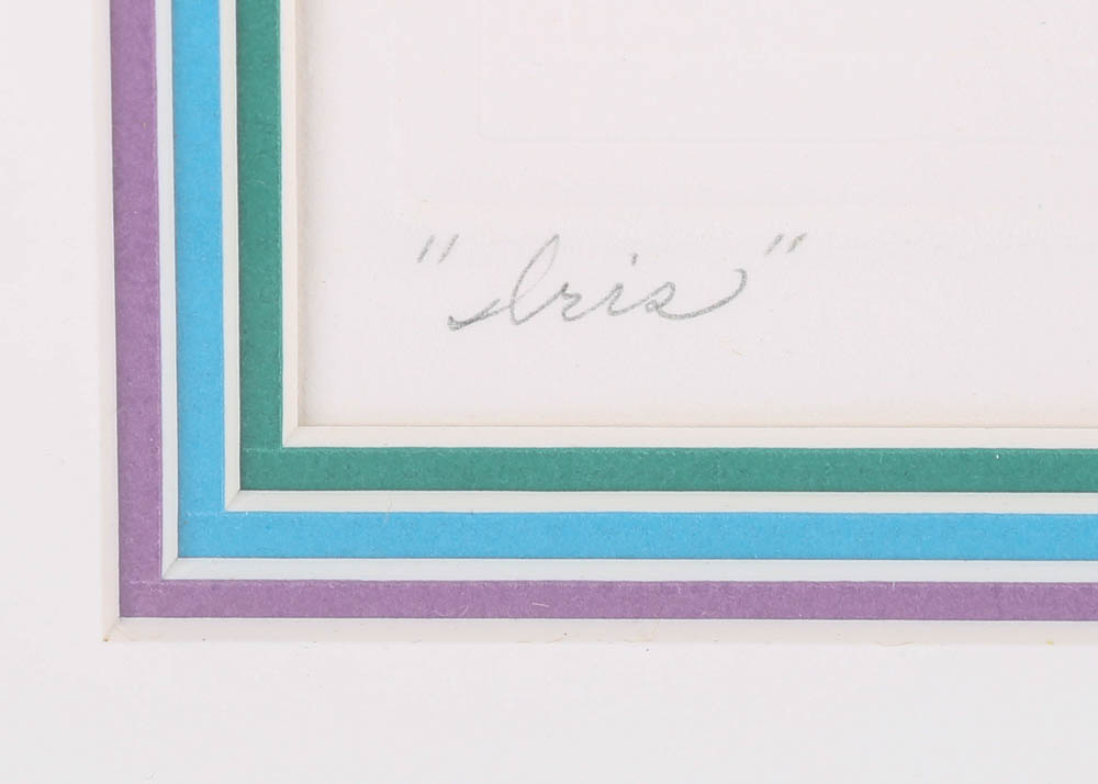 Michael Bush Limited Edition Offset Lithographs "Iris" and "Sweet Peas"