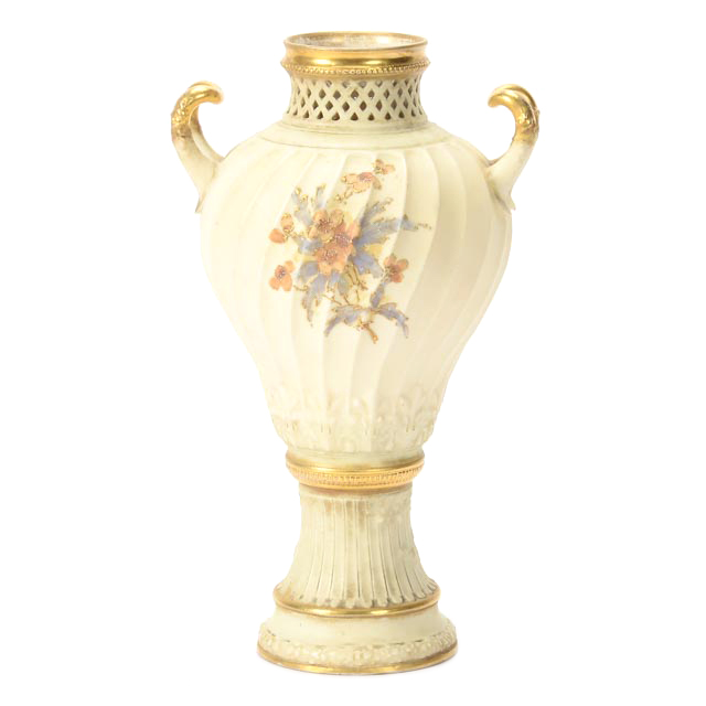 Turn Teplitz Bohemian Porcelain Vase