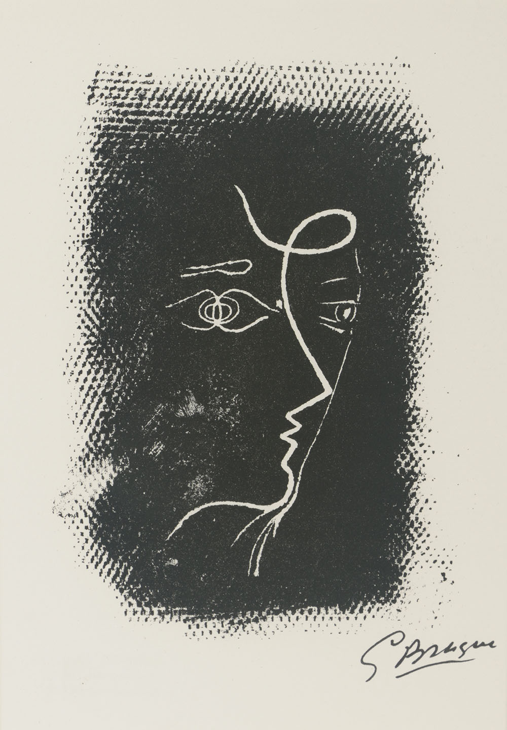 After Georges Braque Limited Edition Lithograph "Profil de Femme"