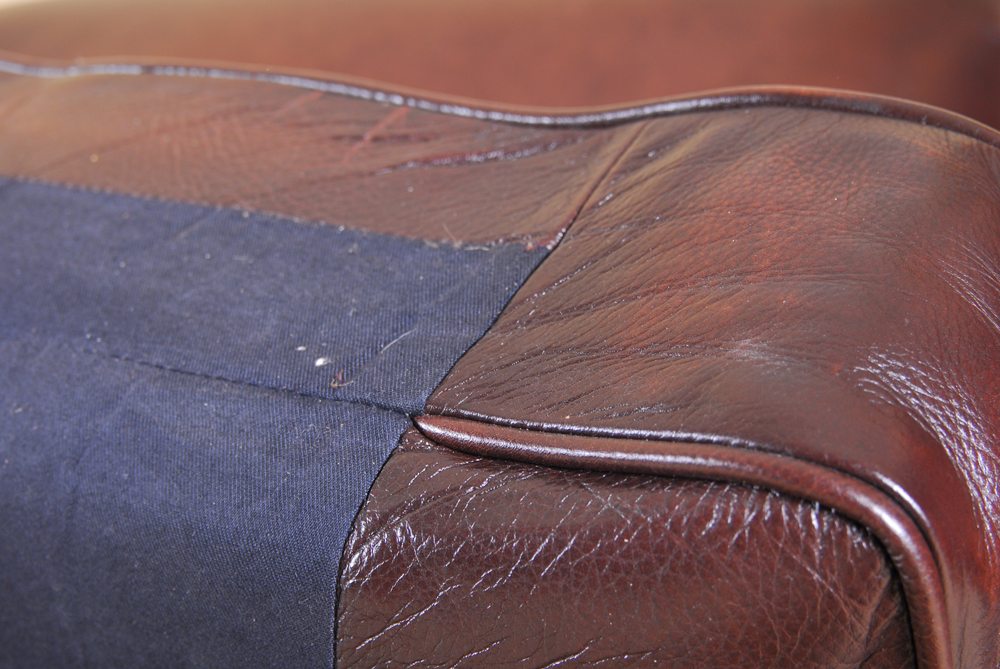 Bernhardt Brown Leather Club Chair