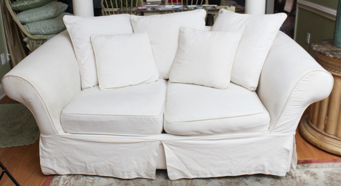 H. M. Richards Love Seat with Slipcover