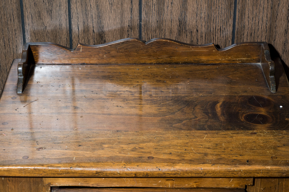 Low Pine Louvered Cabinet