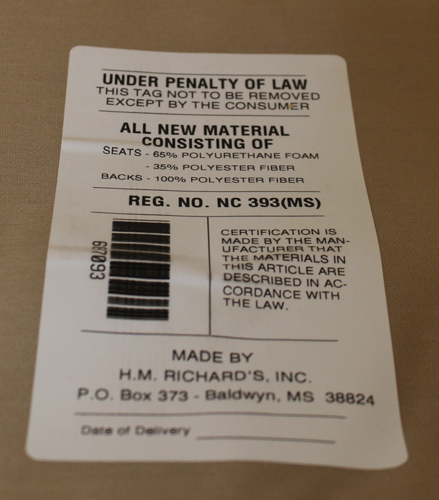 H. M. Richards Sofa with Slip Cover