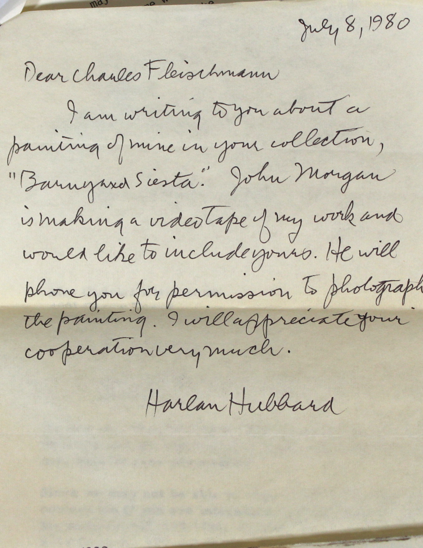 Harlan Hubbard "Barnyard Siesta" Original Oil Painting