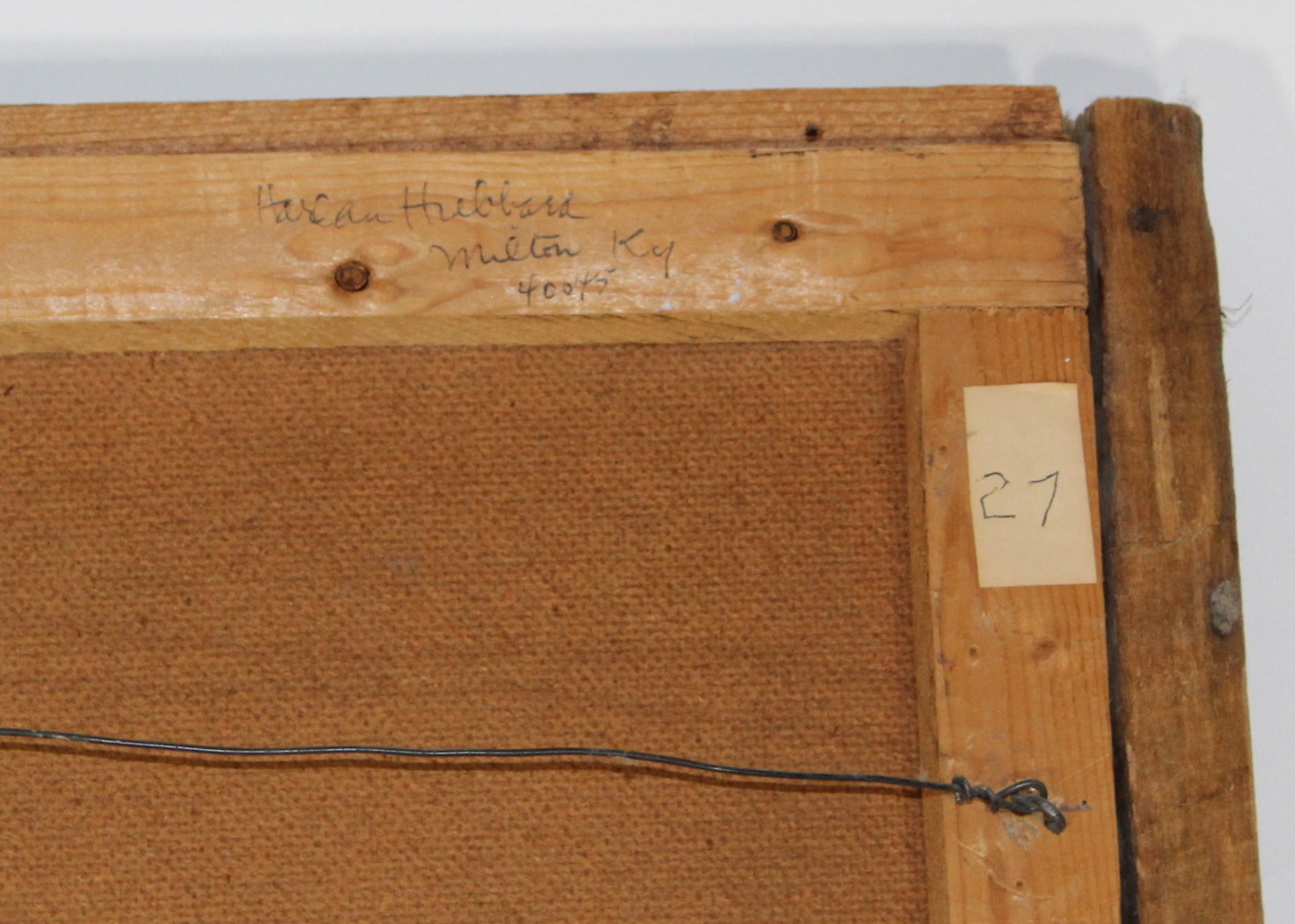 Harlan Hubbard "Barnyard Siesta" Original Oil Painting