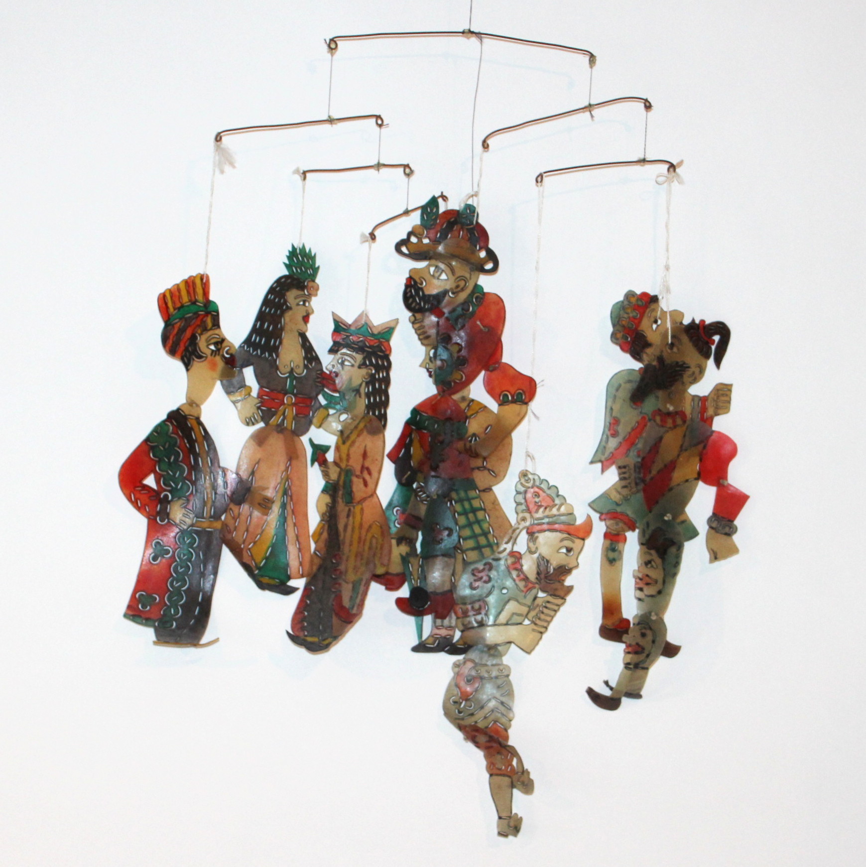 Vintage Persian Shadow Puppet Mobile