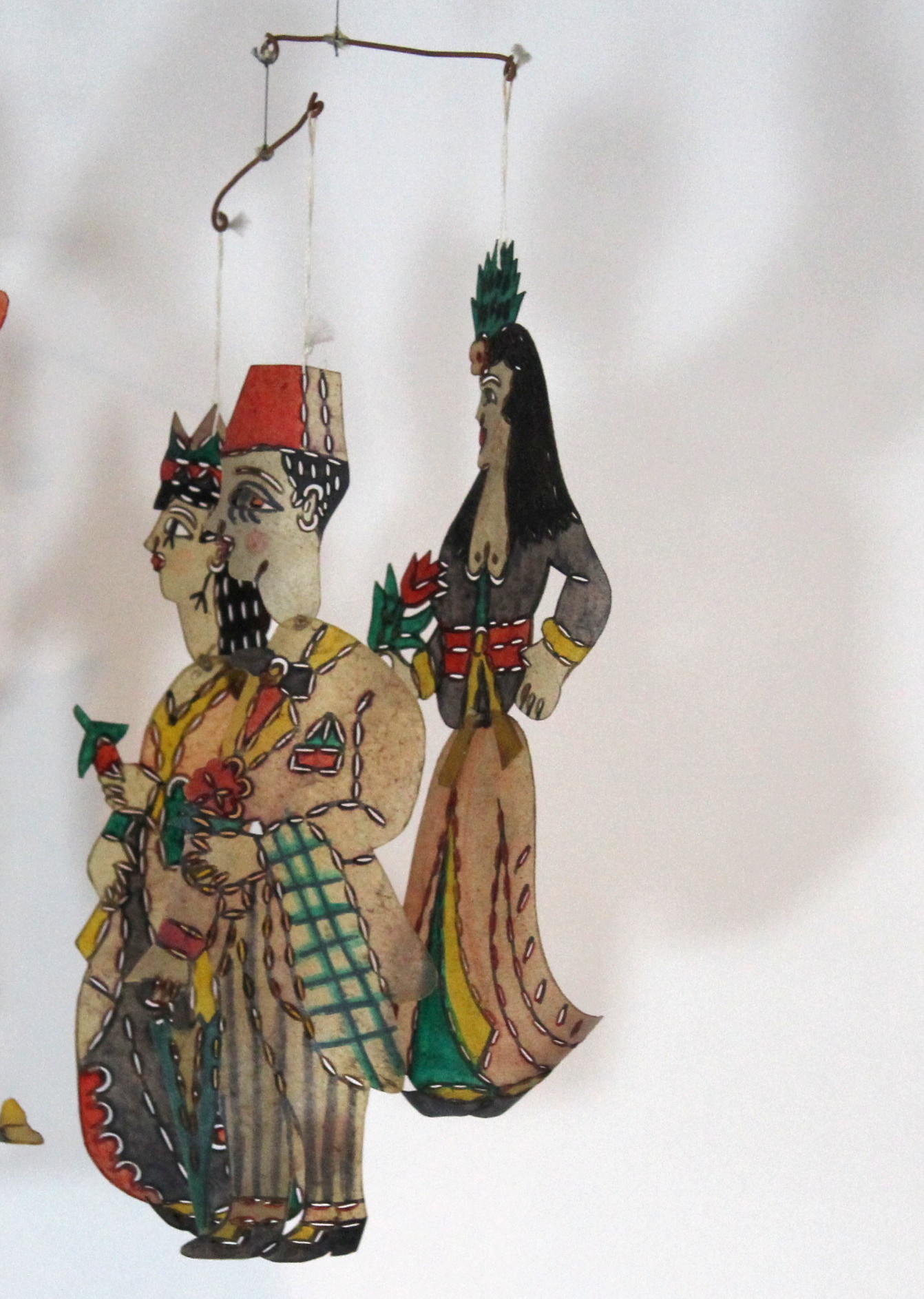 Vintage Persian Shadow Puppet Mobile