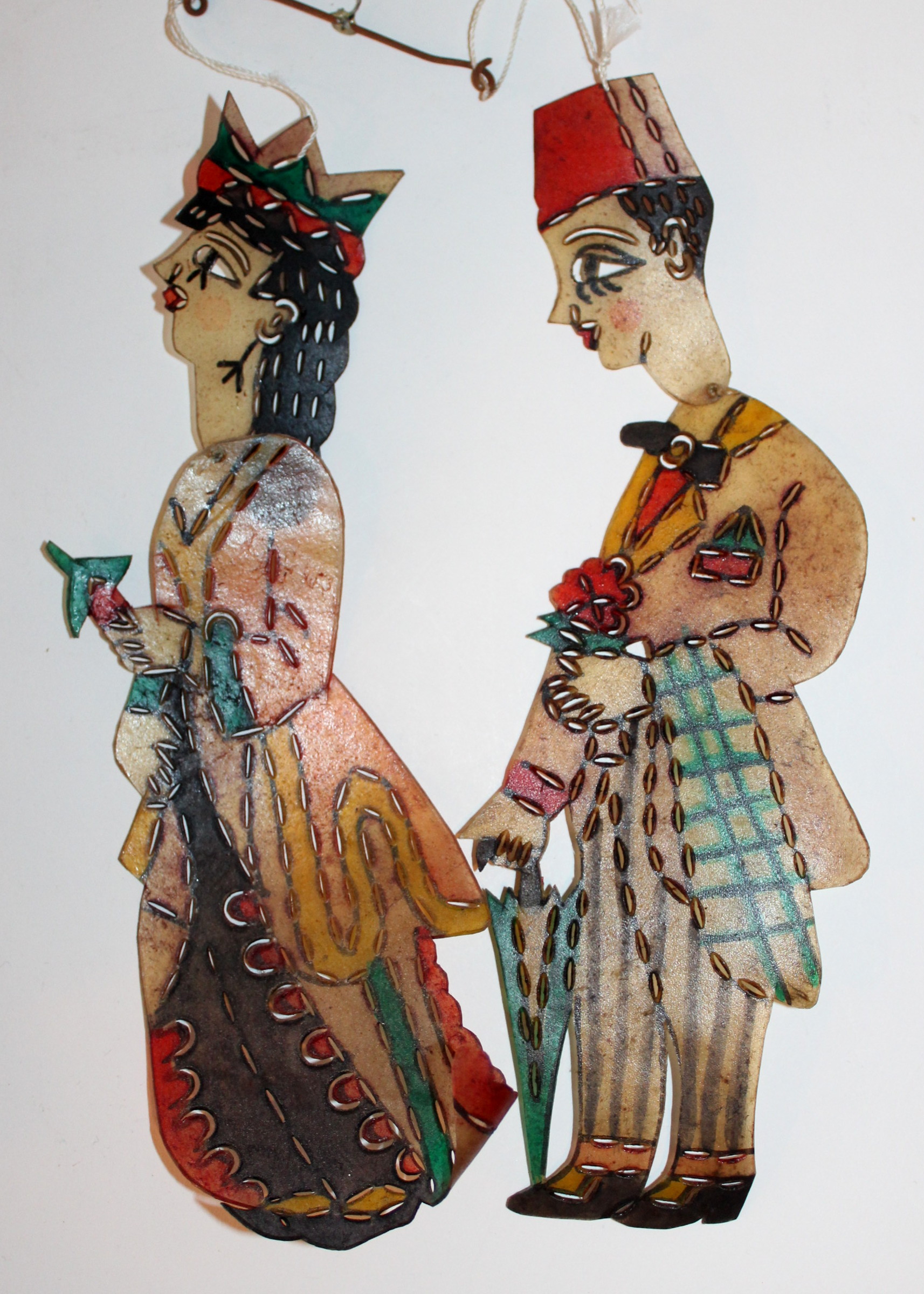 Vintage Persian Shadow Puppet Mobile