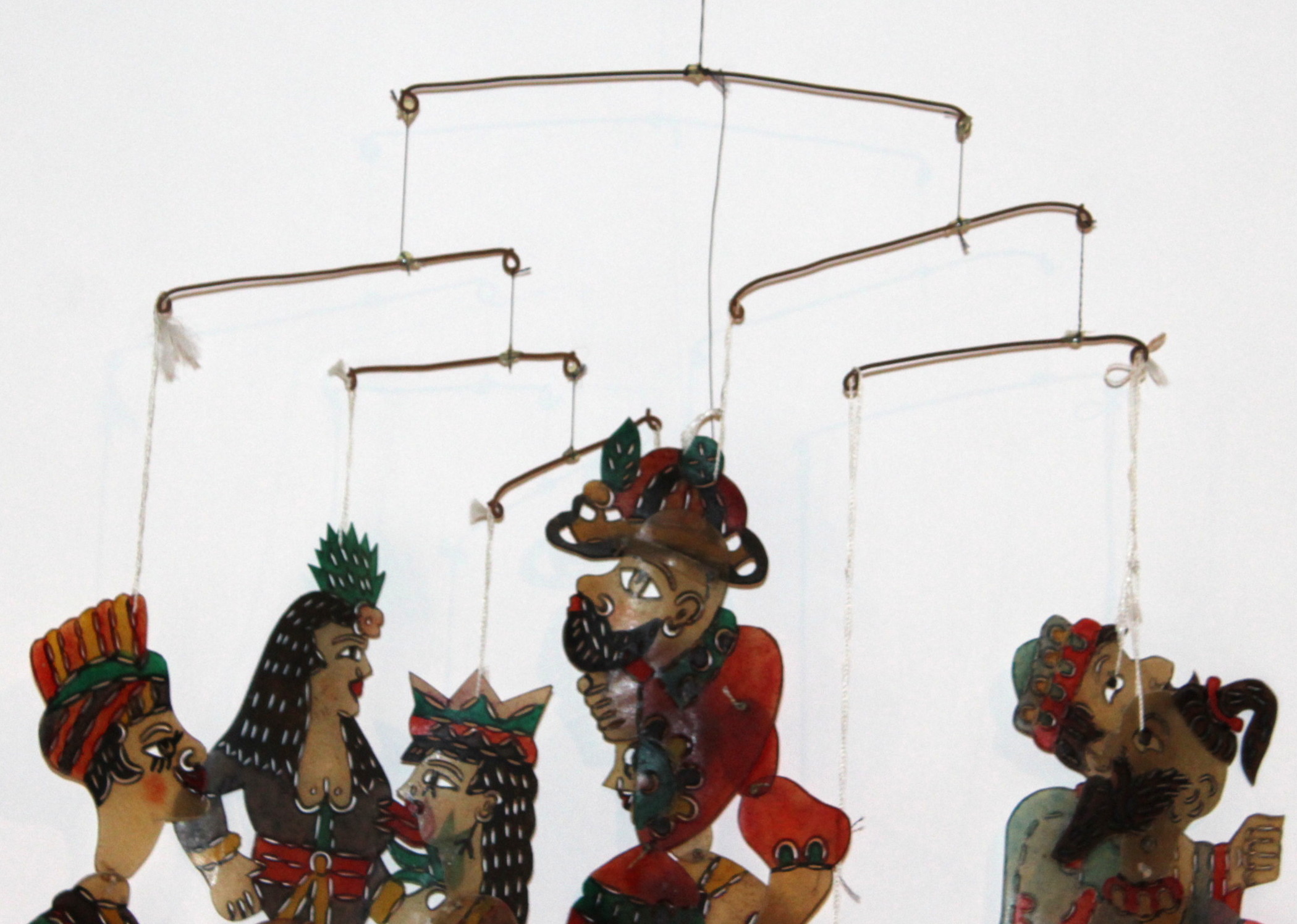 Vintage Persian Shadow Puppet Mobile