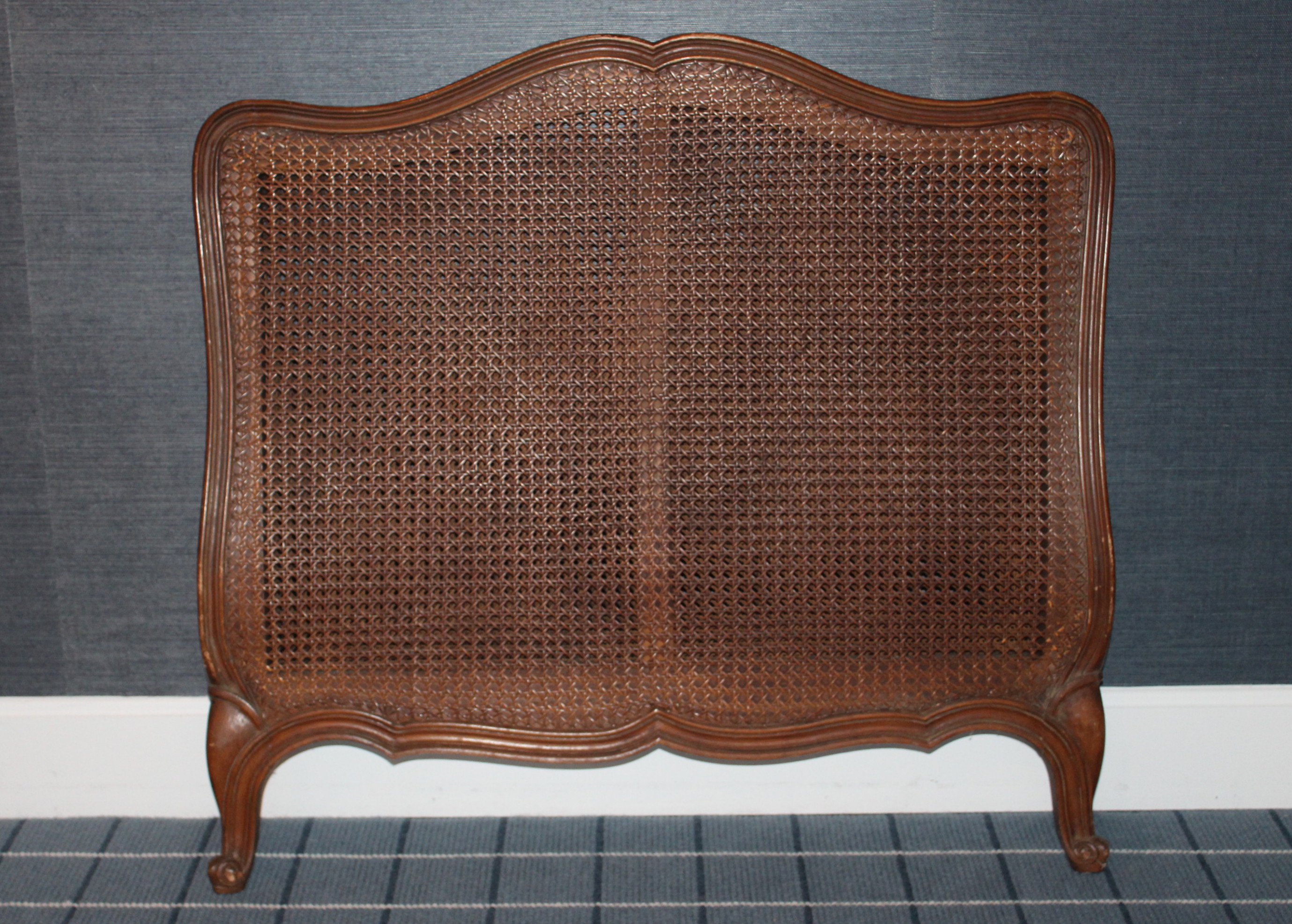 Vintage French Provencal Twin Head and Foot Boards