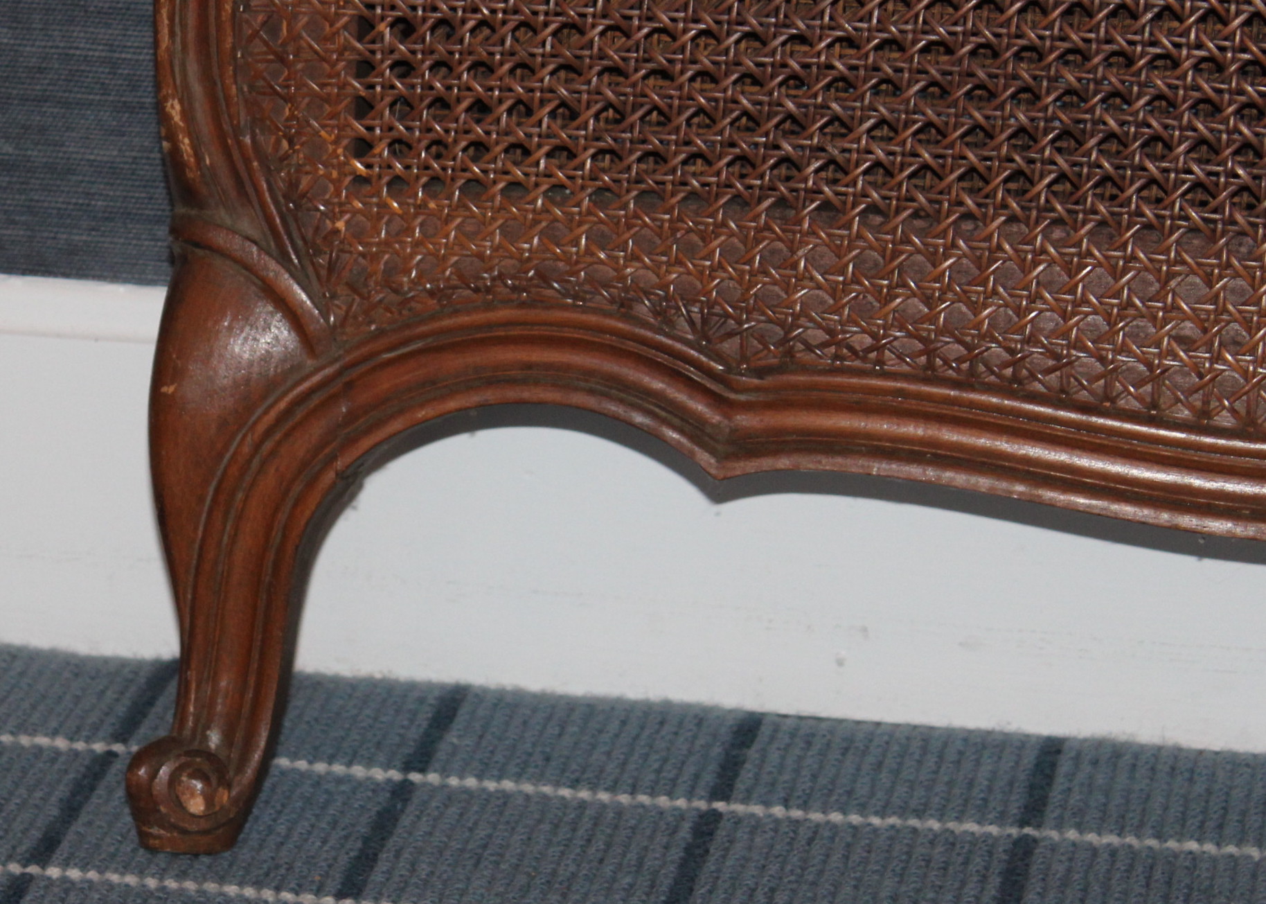 Vintage French Provencal Twin Head and Foot Boards