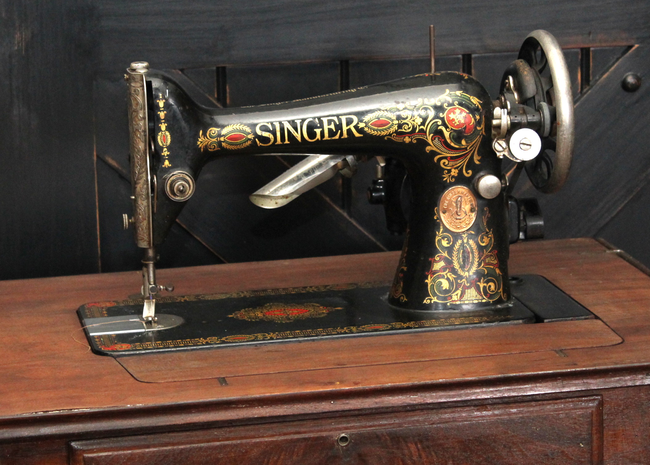 Antique Singer Sewing Machine Table