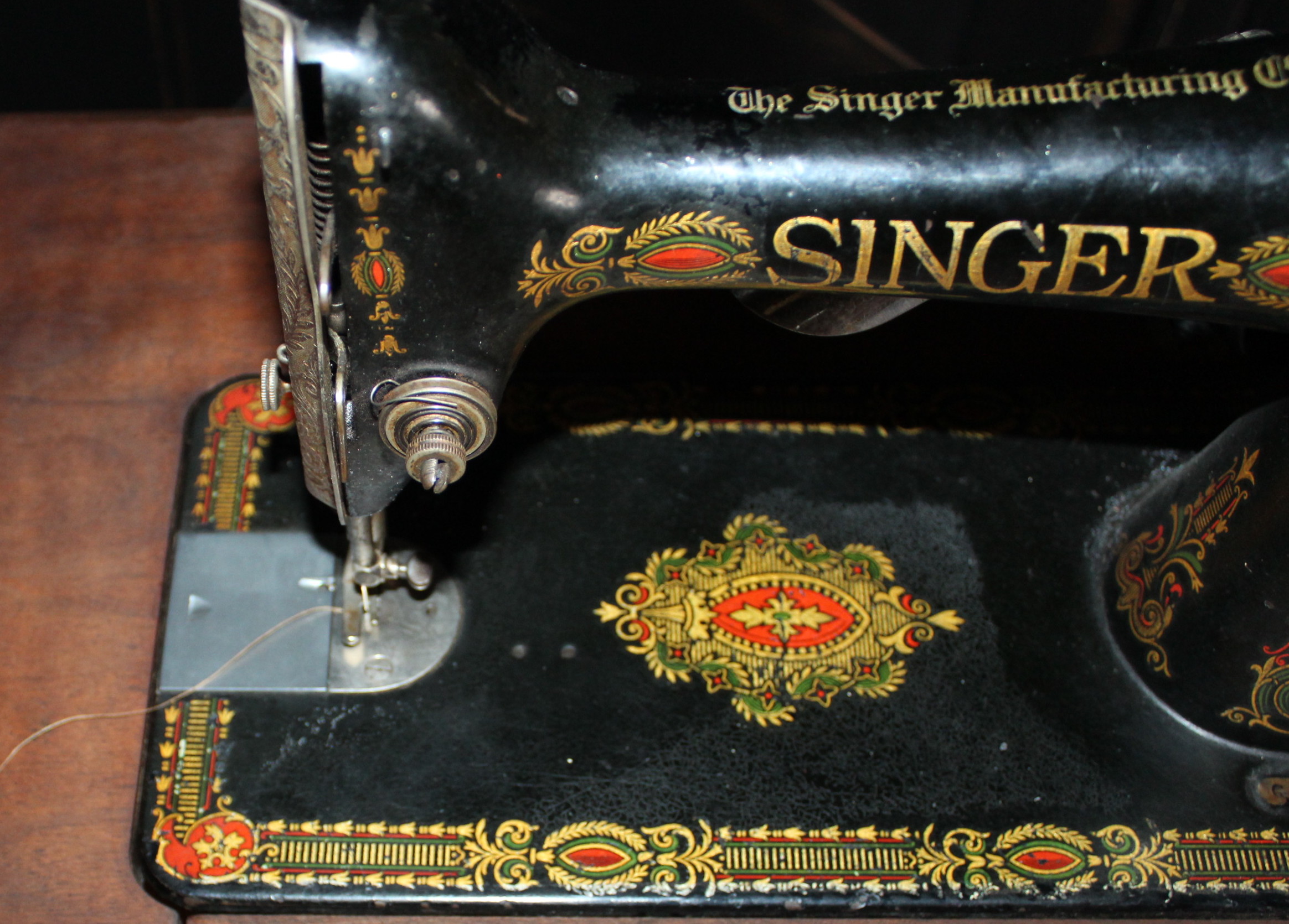 Antique Singer Sewing Machine Table
