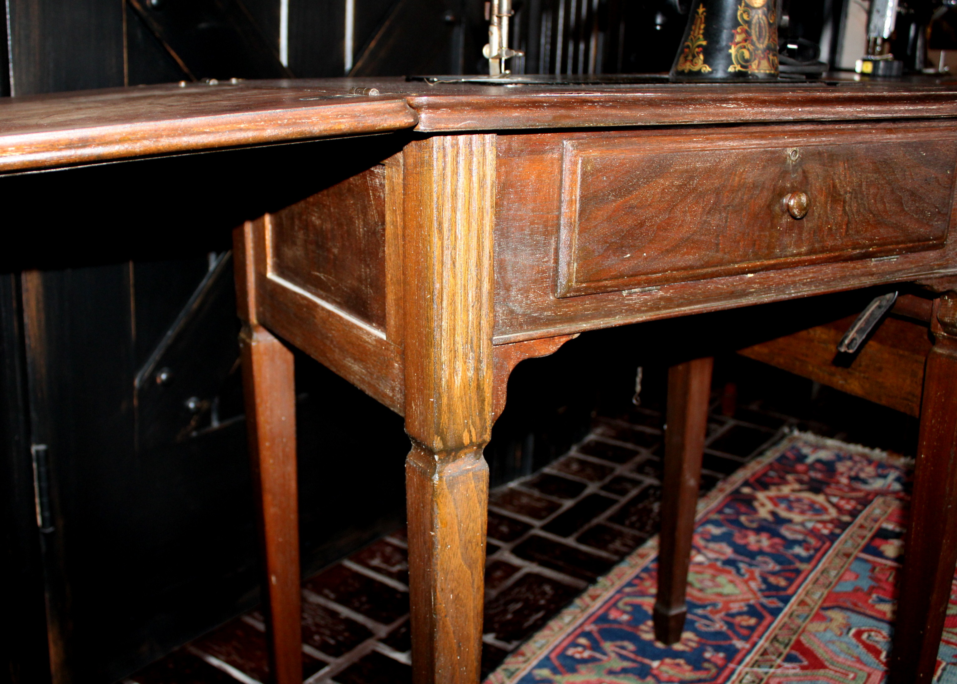 Antique Singer Sewing Machine Table