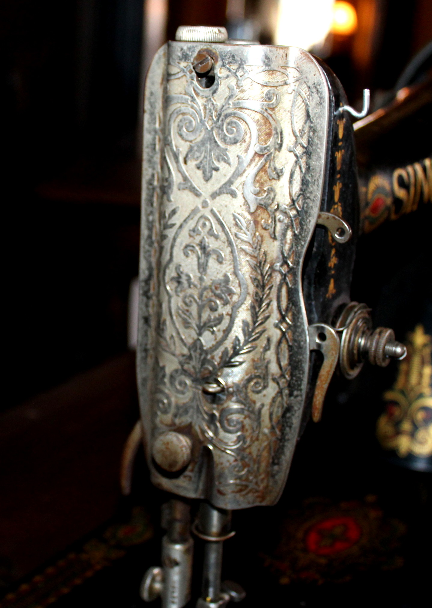 Antique Singer Sewing Machine Table