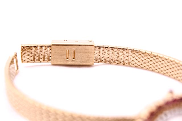 Vintage Jules Jurgenson Women's Ruby and Diamond Watch