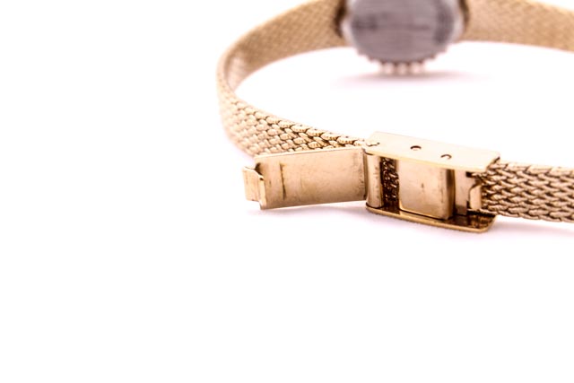 Vintage Jules Jurgenson Women's Ruby and Diamond Watch