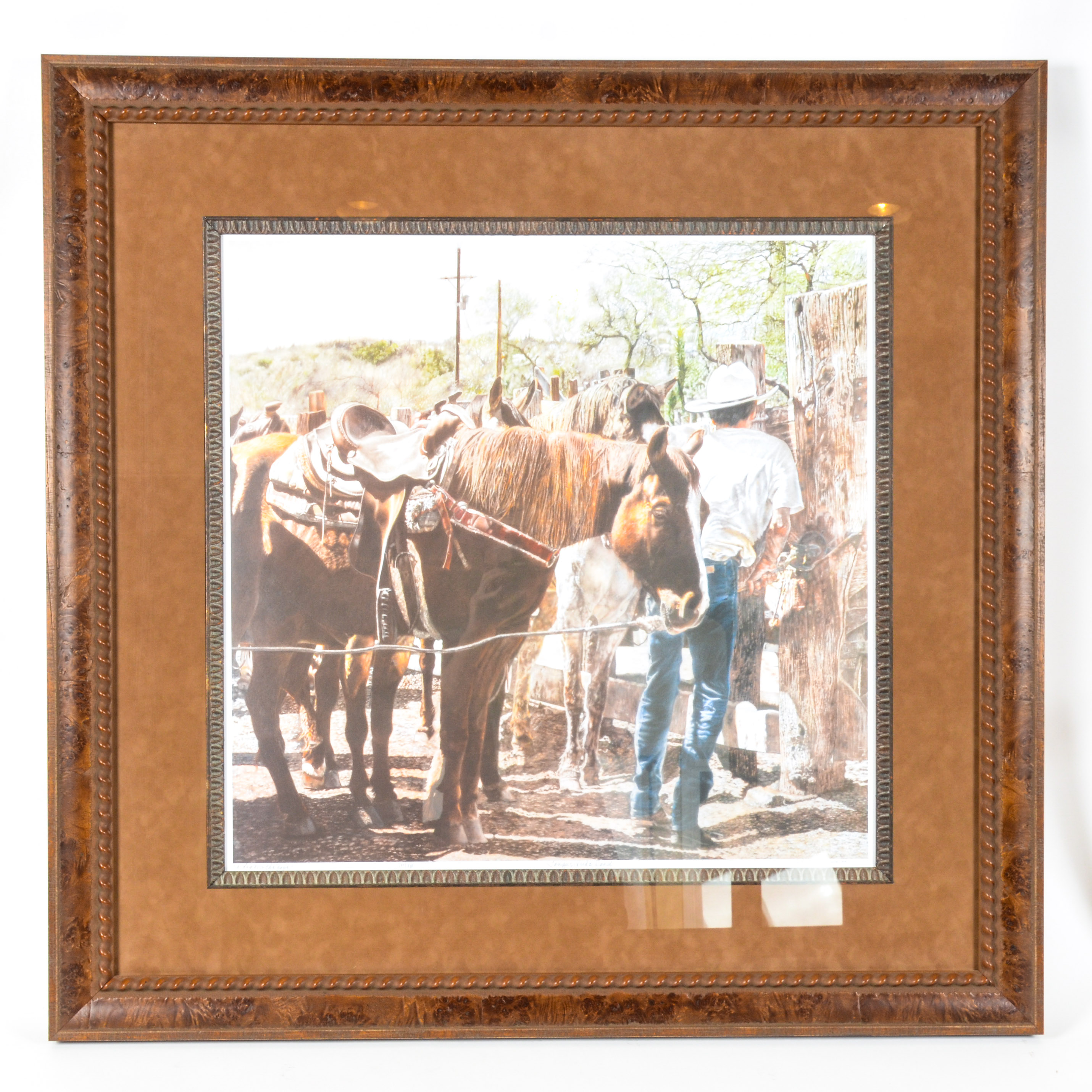 Rochelle Niederman Limited Edition Print "A Leg Over the Rope"