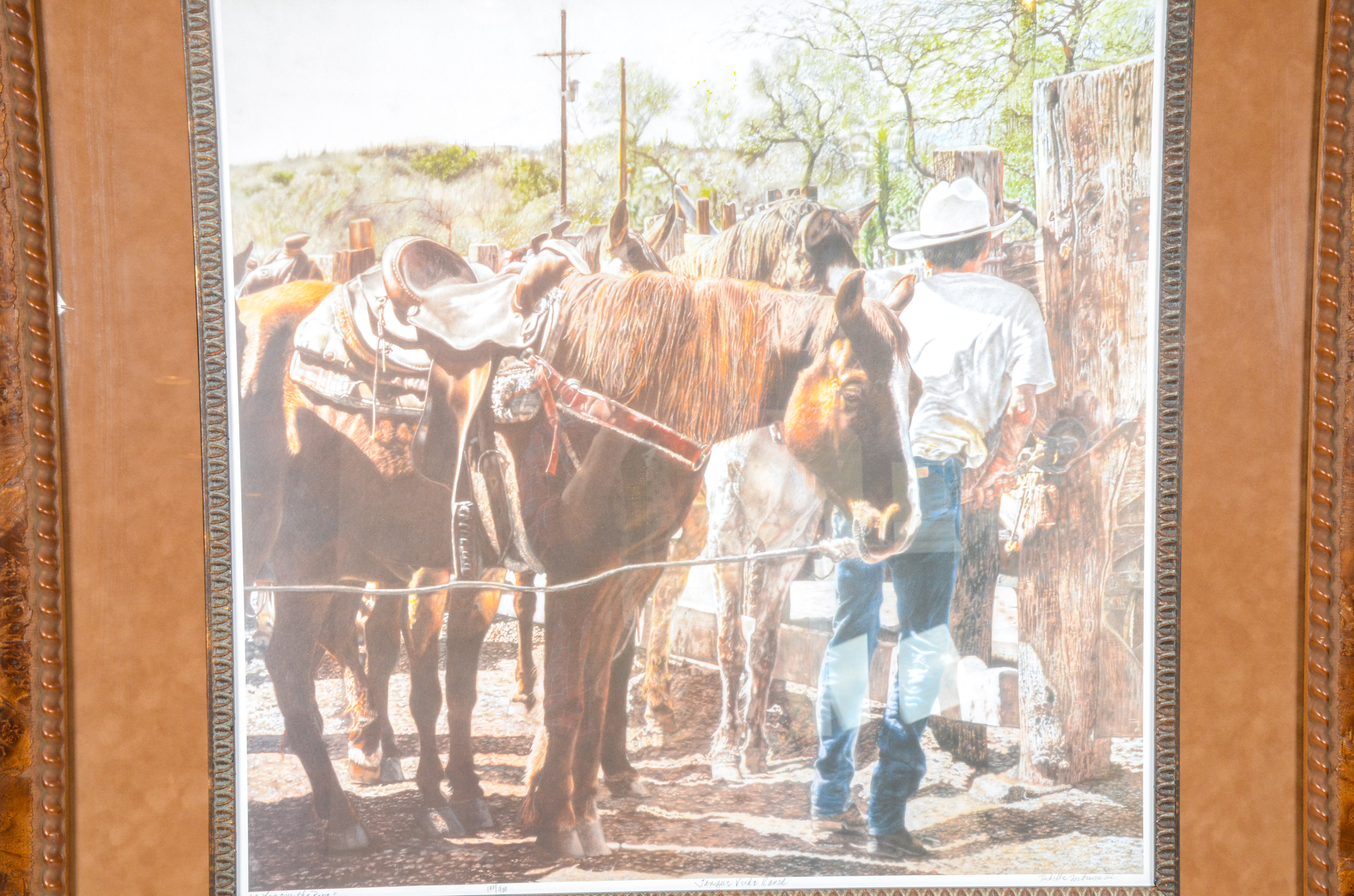 Rochelle Niederman Limited Edition Print "A Leg Over the Rope"