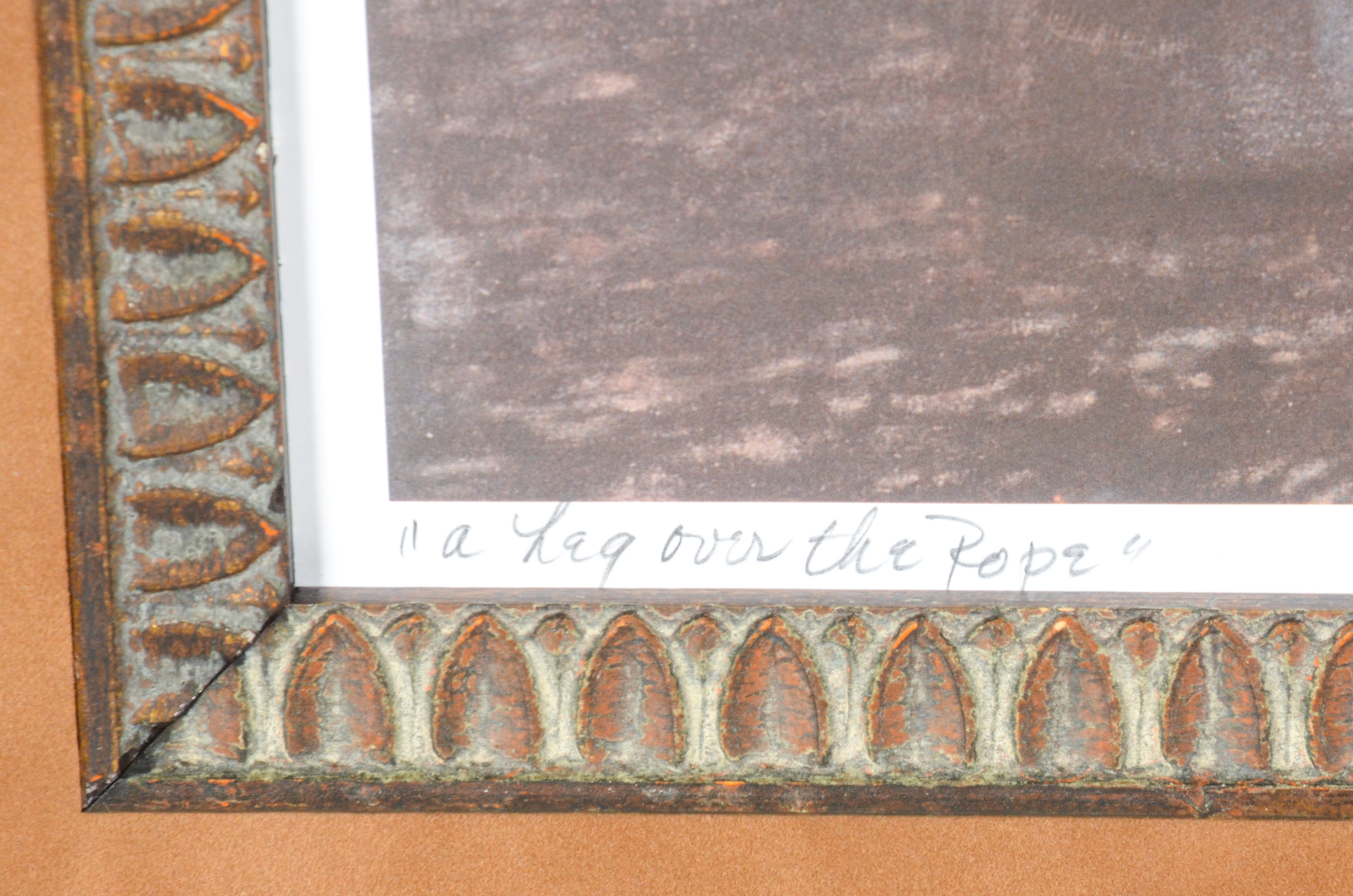 Rochelle Niederman Limited Edition Print "A Leg Over the Rope"