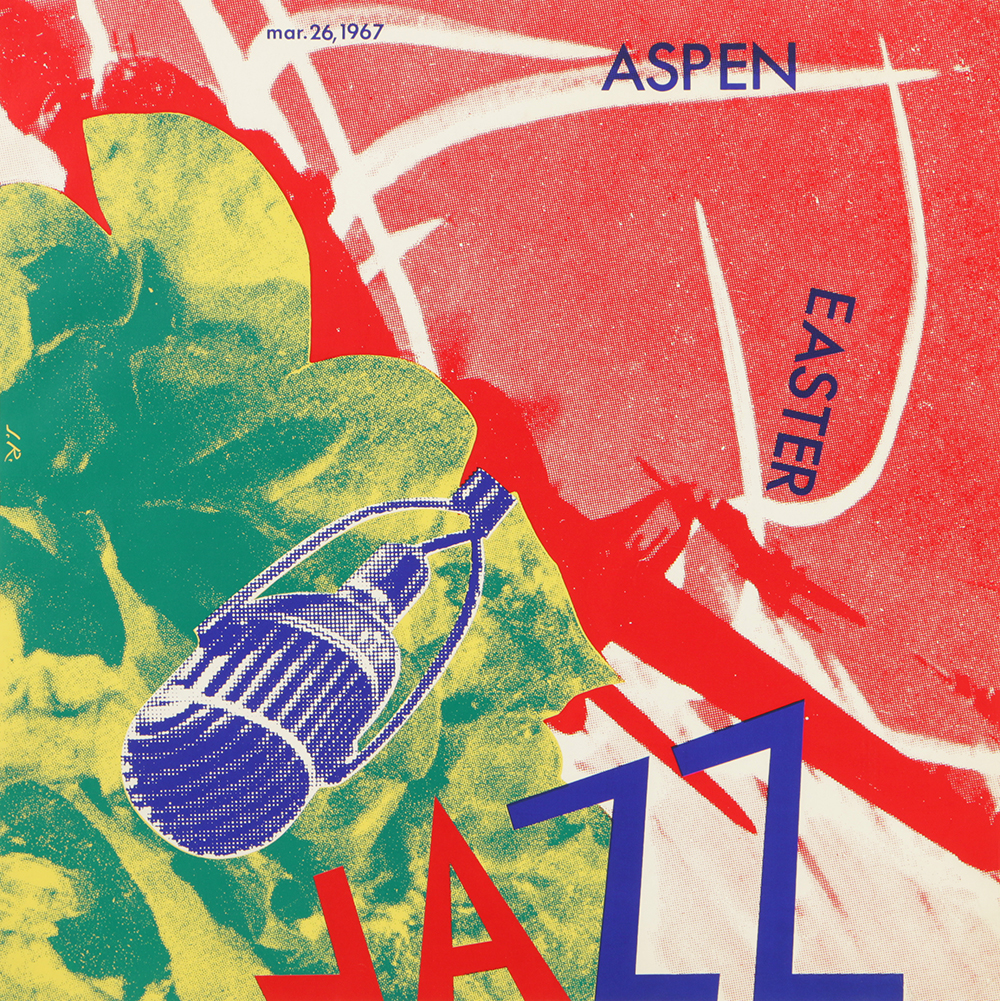 James Rosenquist Limited Edition Serigraph Poster 1967 Aspen Jazz Festival