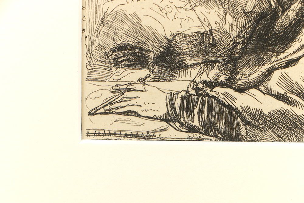 After Rembrandt Heliogravure Reproduction Print "Self-Portrait with Saskia"