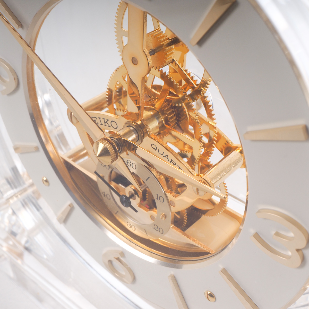 Seiko Quartz Mantel Skeleton Clock