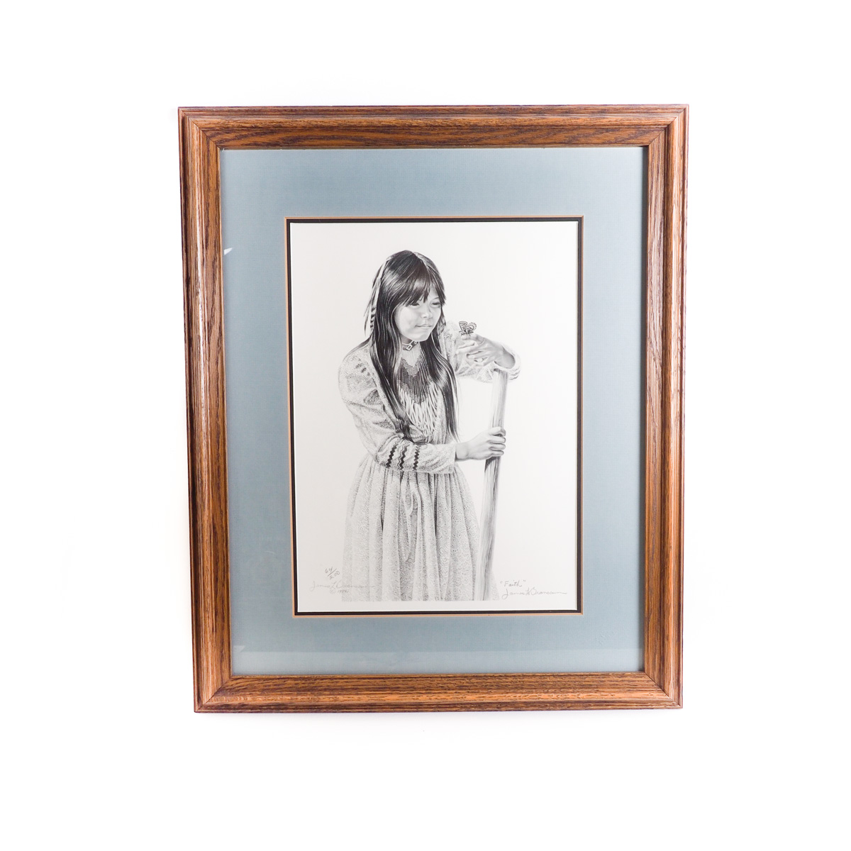 1982 James L. Branscum Limited Edition Print "Faith"