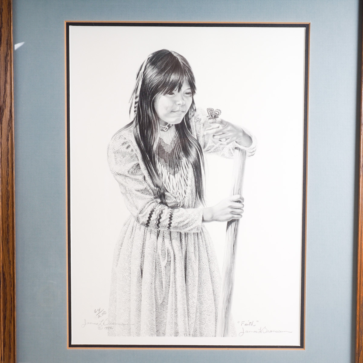 1982 James L. Branscum Limited Edition Print "Faith"