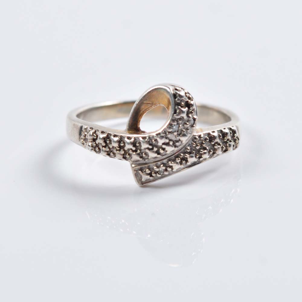 Diamond Bypass Ring