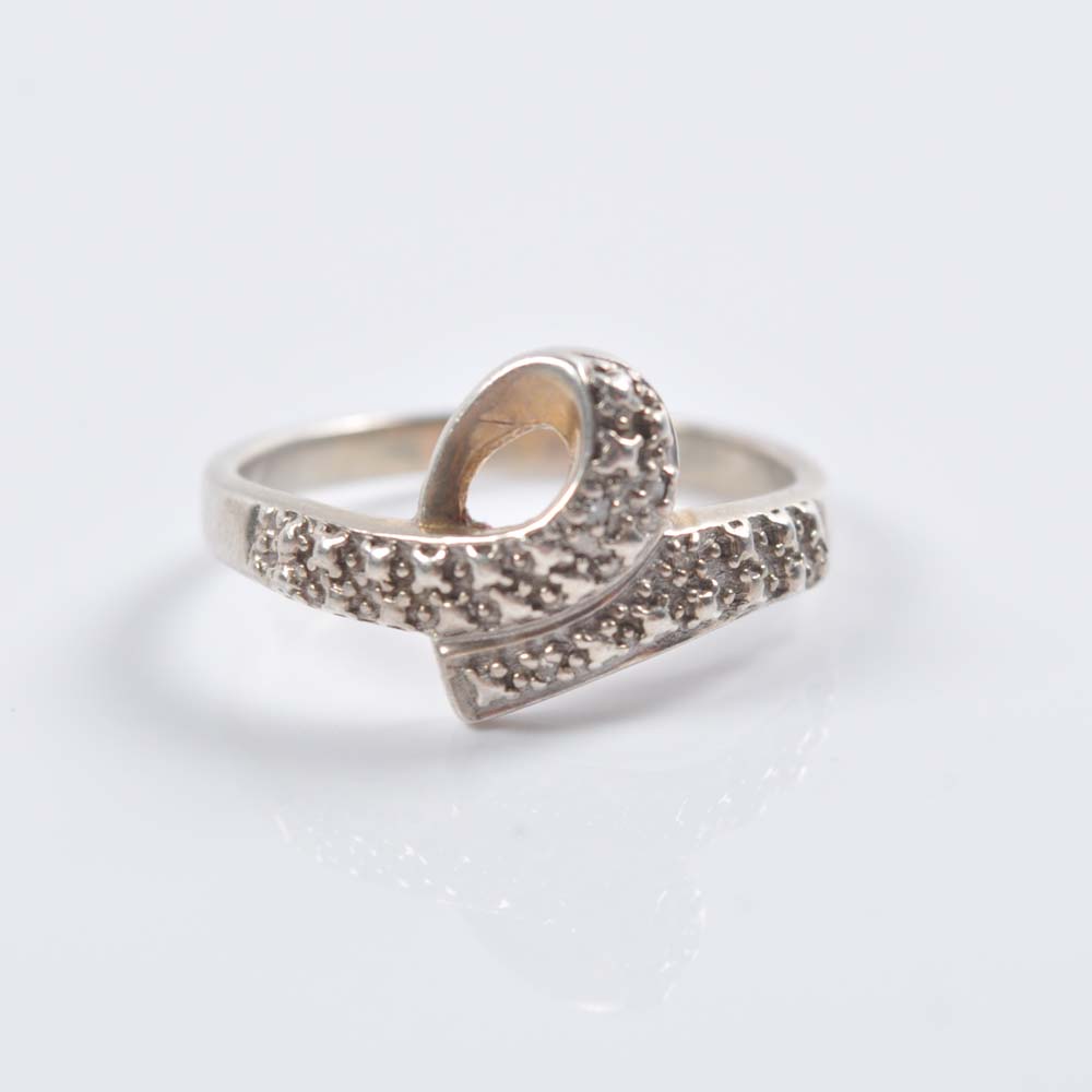 Diamond Bypass Ring