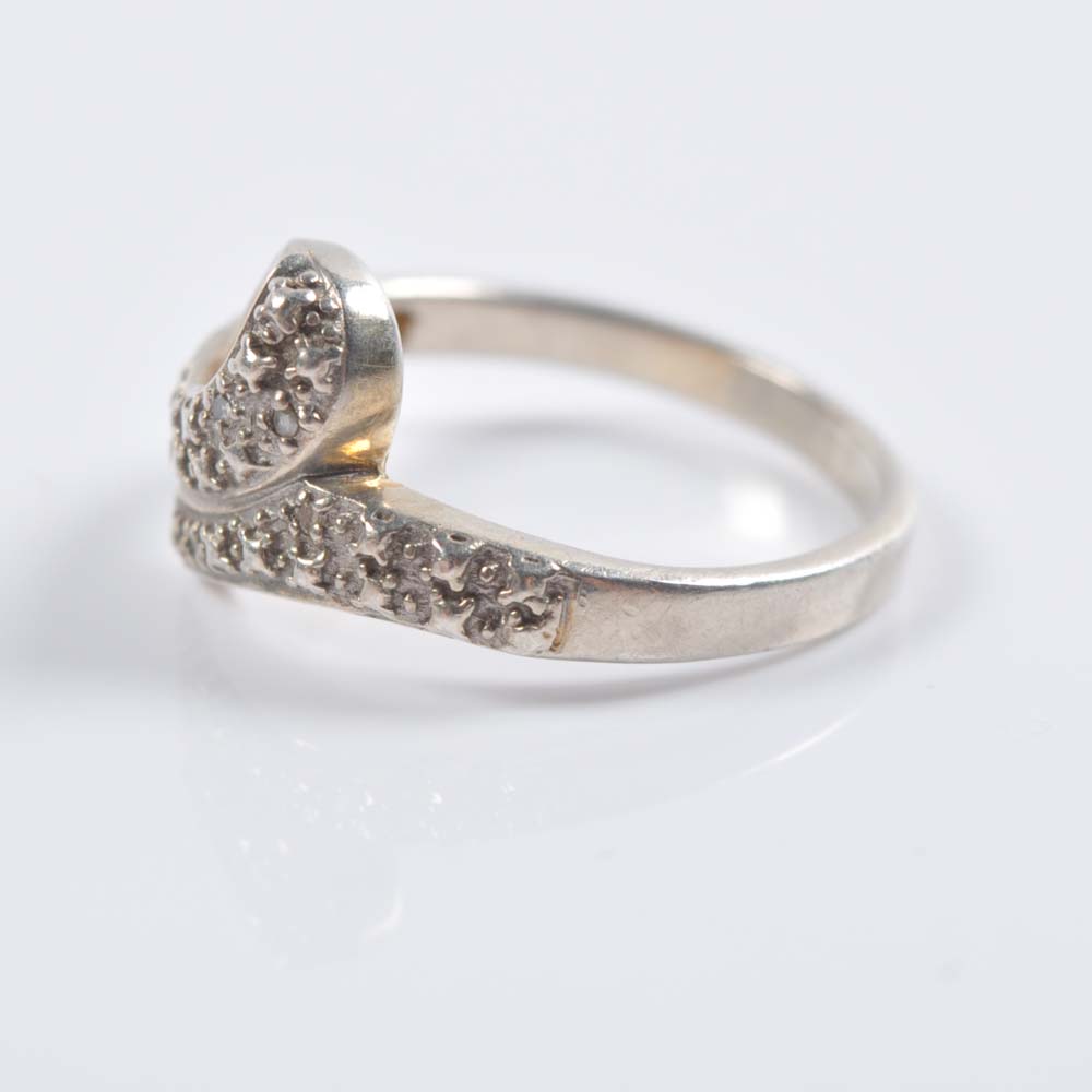 Diamond Bypass Ring