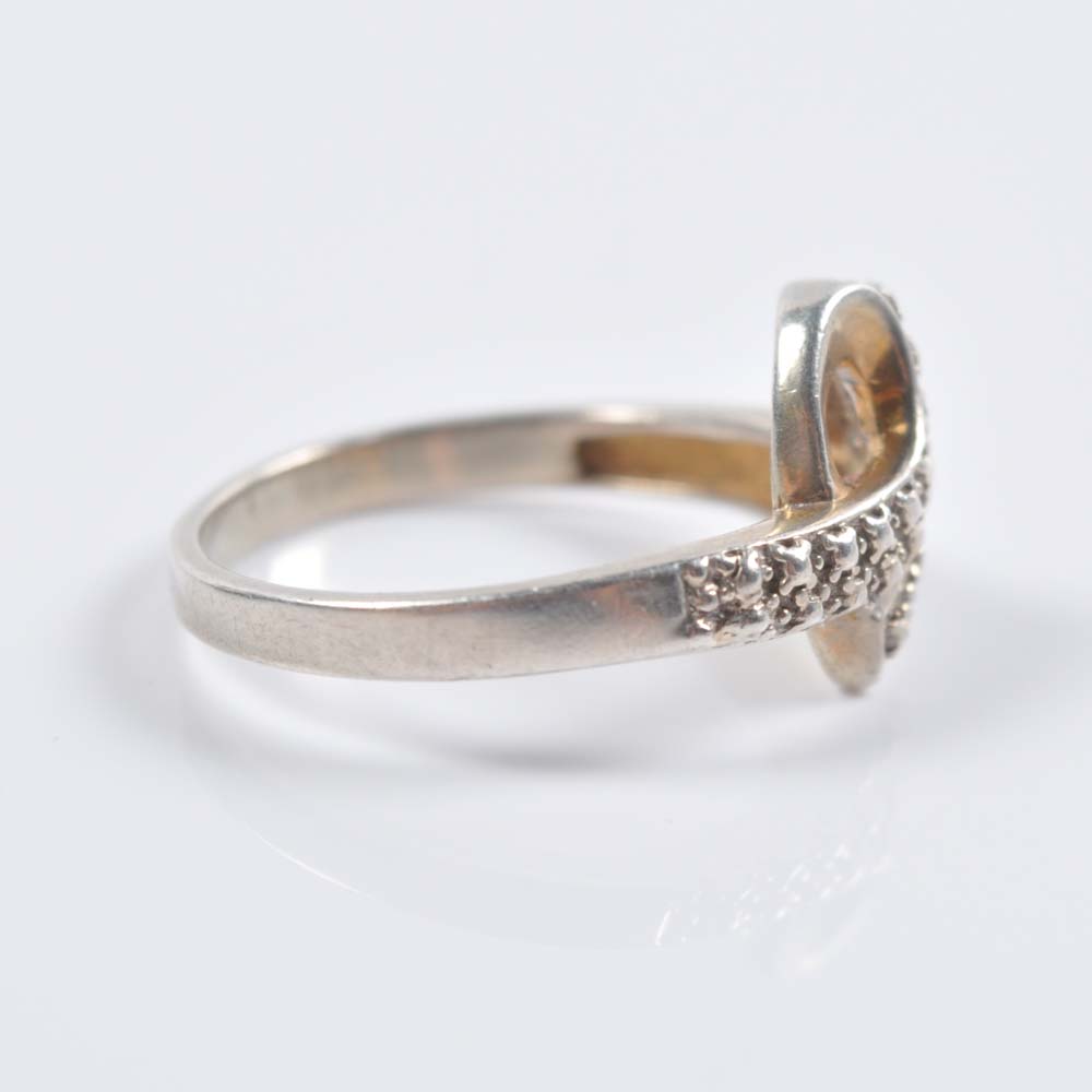 Diamond Bypass Ring