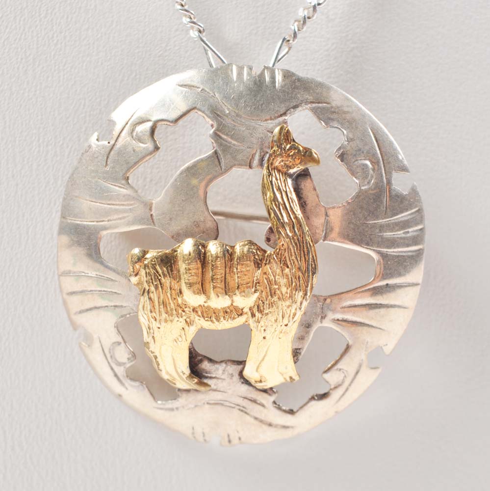 Llama Pendant Necklace