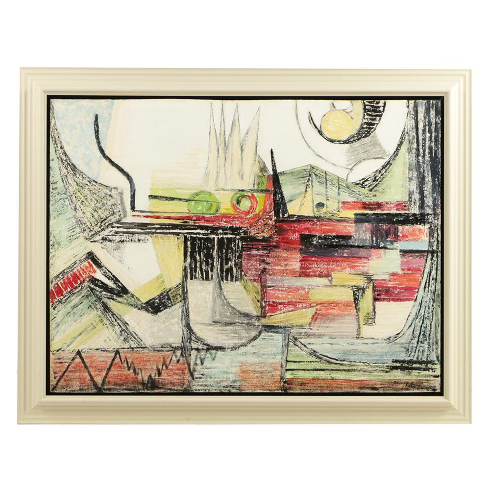 Arthur Helwig Oil Painting on Board "One Day in Spring"