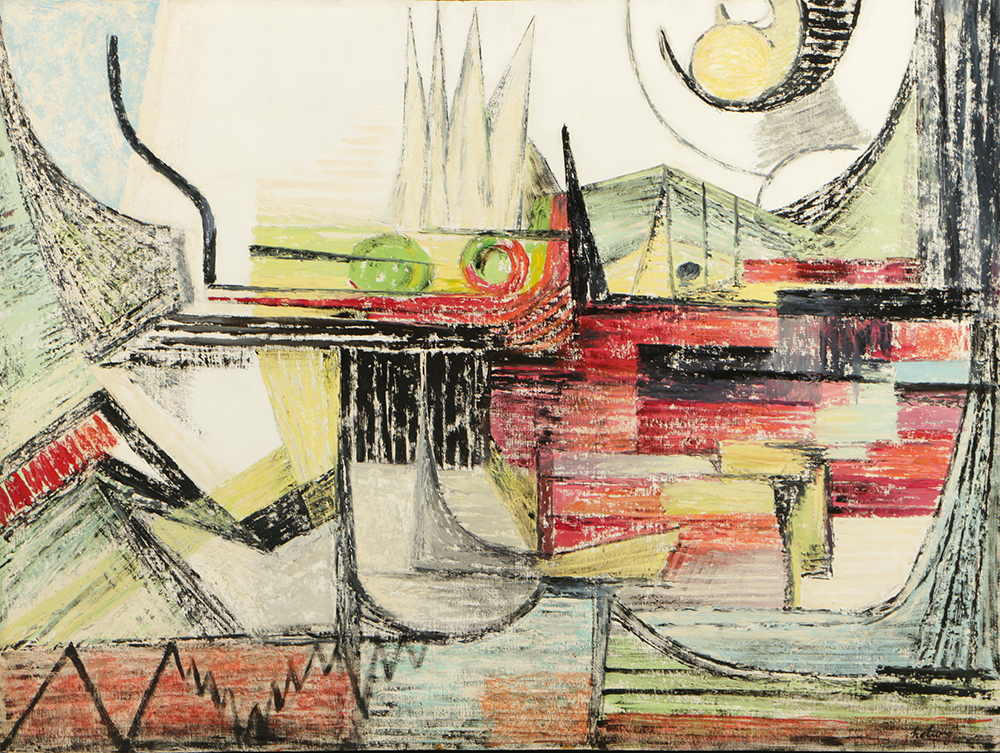 Arthur Helwig Oil Painting on Board "One Day in Spring"