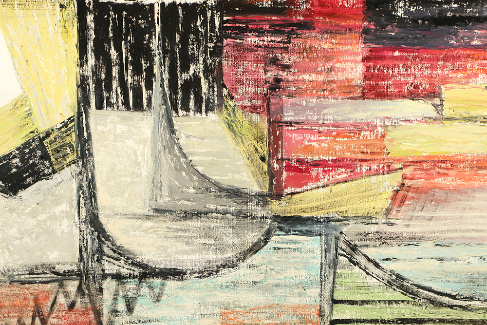 Arthur Helwig Oil Painting on Board "One Day in Spring"