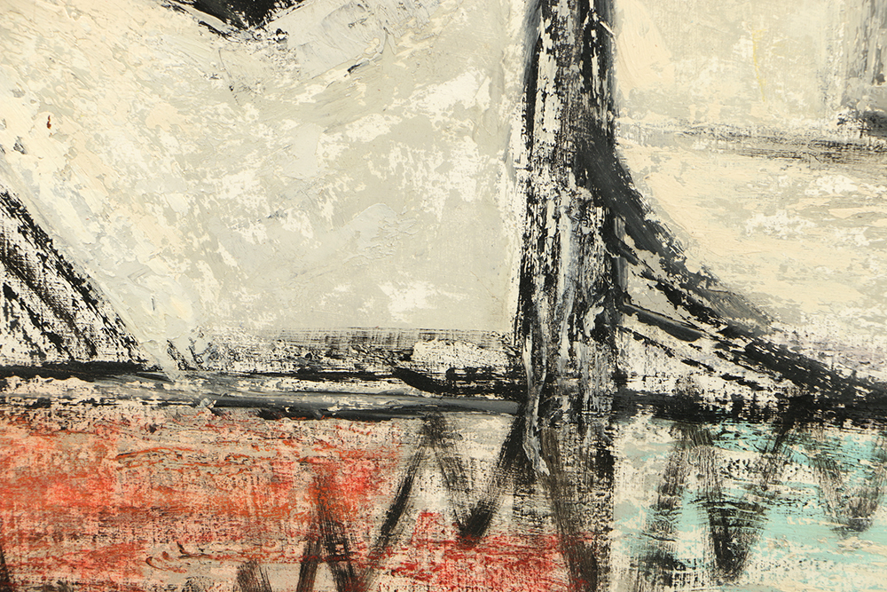 Arthur Helwig Oil Painting on Board "One Day in Spring"