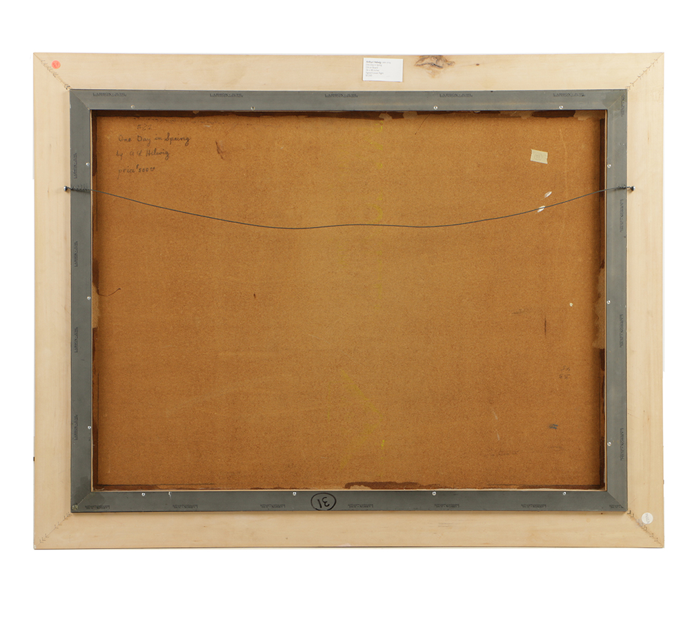 Arthur Helwig Oil Painting on Board "One Day in Spring"