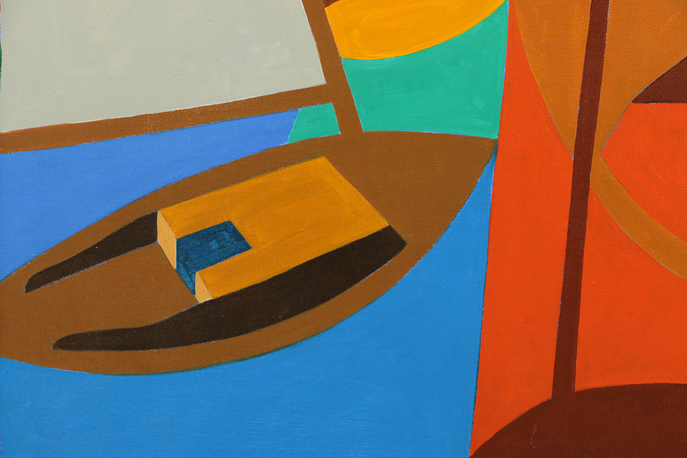 George Anderson Acrylic Painting on Canvas "Rockport Harbor"