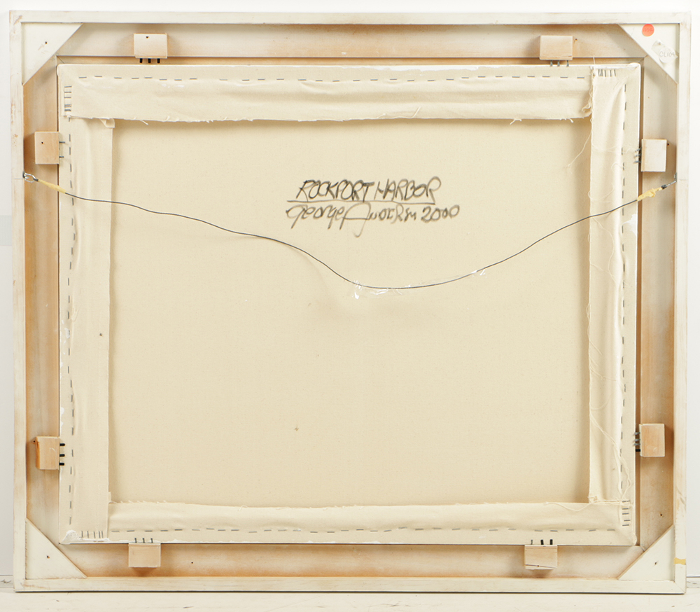 George Anderson Acrylic Painting on Canvas "Rockport Harbor"