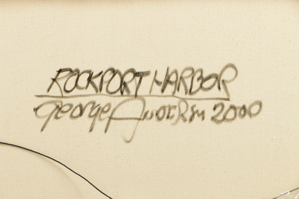 George Anderson Acrylic Painting on Canvas "Rockport Harbor"