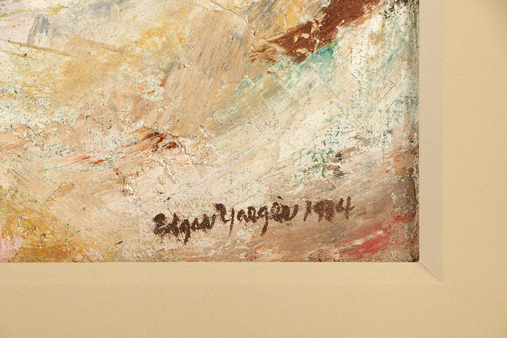 Edgar Yaeger Oil Painting on Canvas Still Life