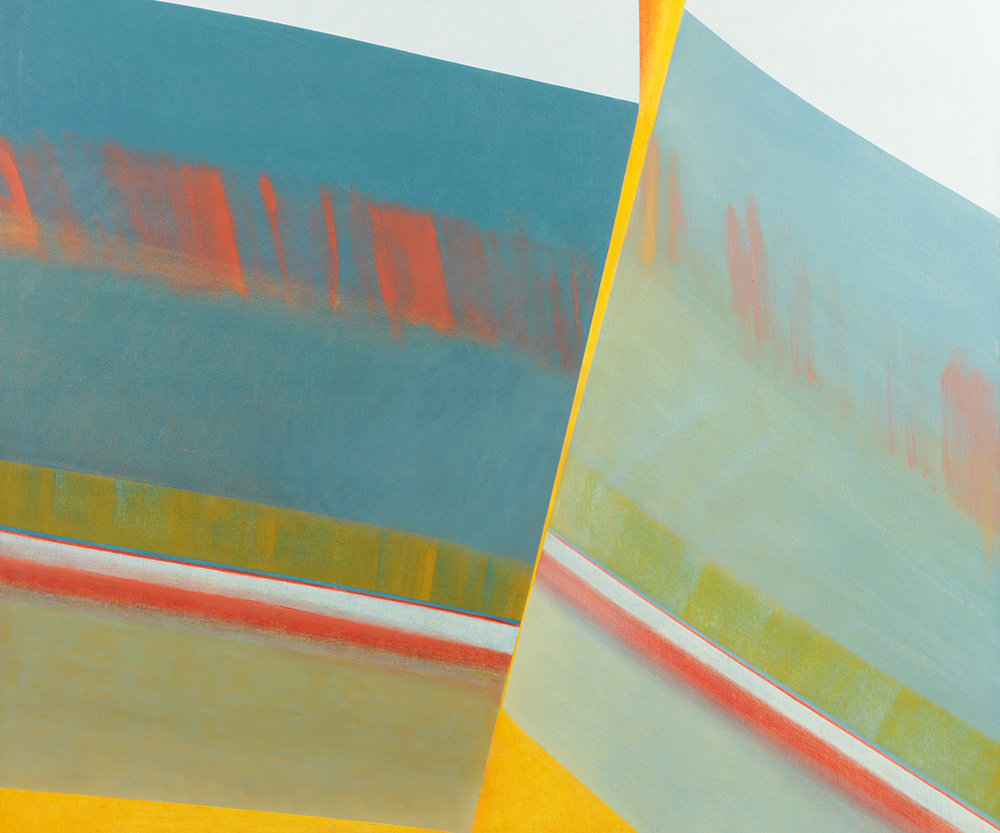 Beth Hertz 1984 Oil Painting on Canvas "Rift"