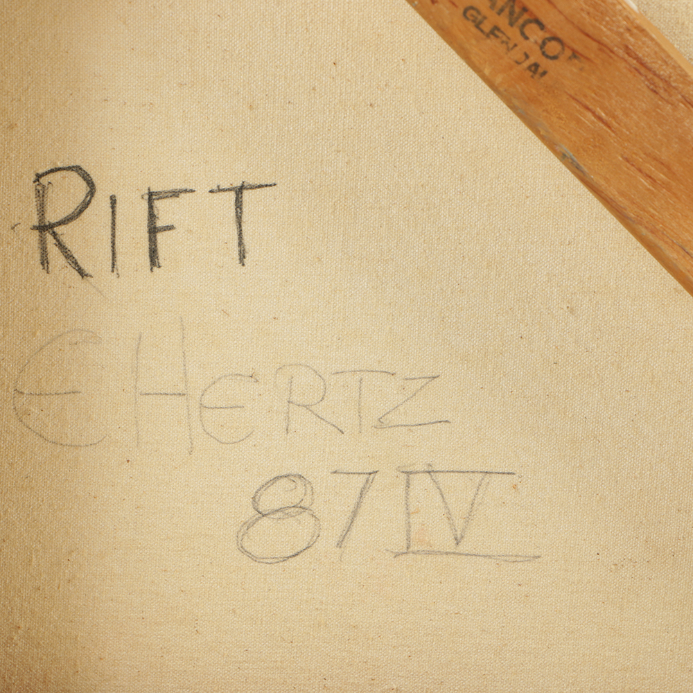 Beth Hertz 1984 Oil Painting on Canvas "Rift"