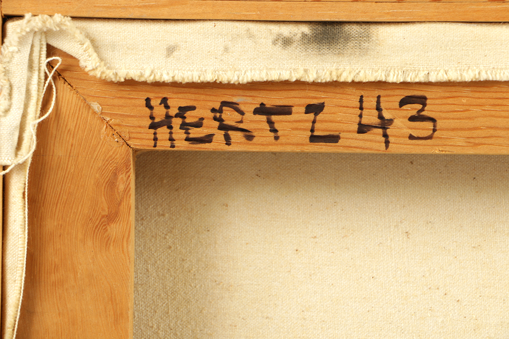 Beth Hertz 1984 Oil Painting on Canvas "Rift"