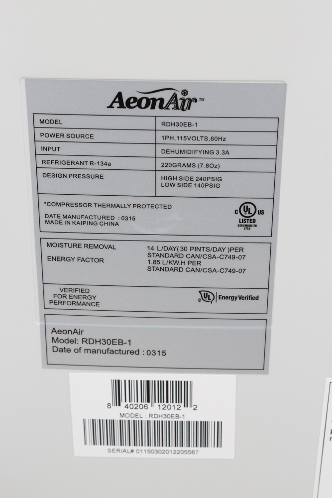 Aeon Air Dehumidifier