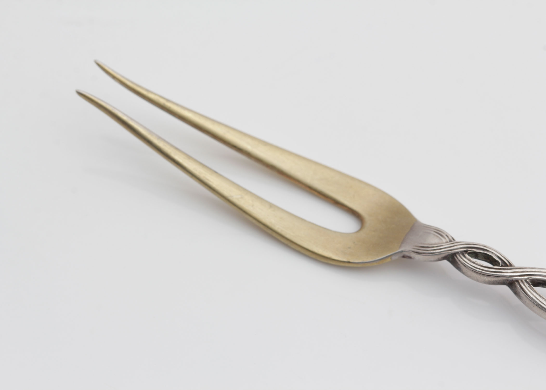 Antique Tiffany & Co. Vermeil Sterling Silver "Strawberry" Fork